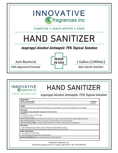 Ifi Ipa Hand Sanitizer 1 Gal   3800ml Label